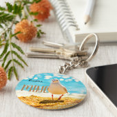 Personalisiert mit Seemöwe Schlüsselanhänger (Seite)