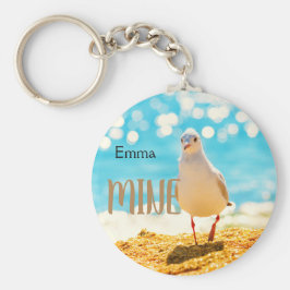 Personalisiert mit Seemöwe Schlüsselanhänger