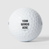 Personalisiert mit Swirl Golf Balls Golfball (Vorderseite)