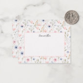 Personalisiert Mitteilungskarte (Vorderseite/Rückseite Beispiel)