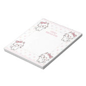 Personalisiert Mitzvah Hinweis Notepad Kitten Katz Notizblock (Rotiert)