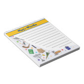 Personalisiert Mitzvah Notepad - Stil 1 Notizblock (angewinkelt)