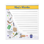 Personalisiert Mitzvah Notepad - Stil 1 Notizblock (Vorderseite)
