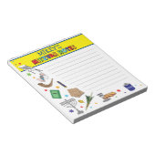 Personalisiert Mitzvah Notepad - Stil 2 Notizblock (angewinkelt)