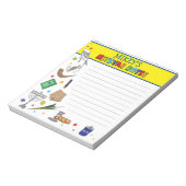 Personalisiert Mitzvah Notepad - Stil 2 Notizblock (Rotiert)