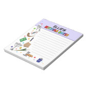 Personalisiert Mitzvah Notepad - Stil 3 Notizblock (Rotiert)