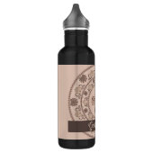 Personalisiert Mocha Rokoko Revival Dot Mandala Edelstahlflasche (Links)