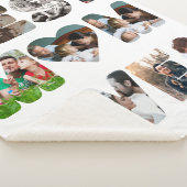 Personalisiert modern 11 Foto Beste Mutter überhau Sherpadecke (3/4)