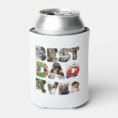 Personalisiert modern 11 Foto Bester Vater je Dosenkühler (Kanne Vorderseite)