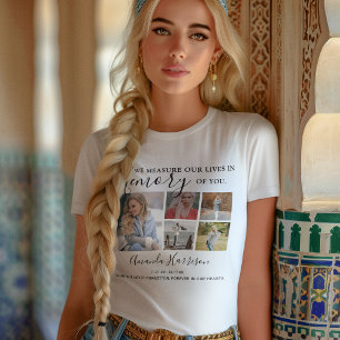 Personalisiert Modern   9 Foto   Gedenkstätte T-Shirt
