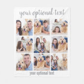 Personalisiert-modern 9 Fotomaterial Fleecedecke (Vorderseite)