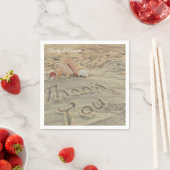 Personalisiert Modern Beach Wedding Muscheln Viele Serviette (Beispiel)