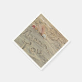 Personalisiert Modern Beach Wedding Muscheln Viele Serviette (Ecke)