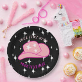 Personalisiert Modern Cowgirl Hat Sternexplosion B Pappteller (Party)