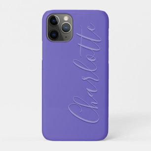 Personalisiert Modern einfach Lila Case-Mate iPhone Hülle