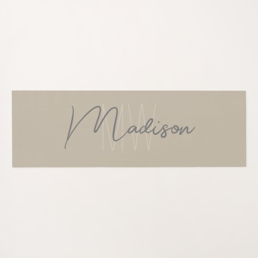 Personalisiert Modern formatiert Yogamatte (Rückseite (Horizontal))