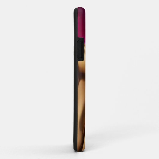 Personalisiert-modern-Fuchsien Lila und Gold- Case-Mate iPhone Hülle (Hinten/Rechts)