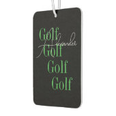Personalisiert-Modern-Golf-Typografie Autolufterfrischer (Links)
