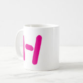 Personalisiert Modern Initial Kaffeetasse (Vorderseite Links)