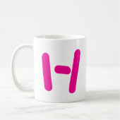Personalisiert Modern Initial Kaffeetasse (Links)