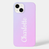 Personalisiert Modern Lilac Ombre Case-Mate iPhone Hülle (Rückseite)