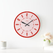 Personalisiert modern Minimalistisch Große Wanduhr (Zuhause)