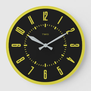 Personalisiert modern Minimalistisch Große Wanduhr