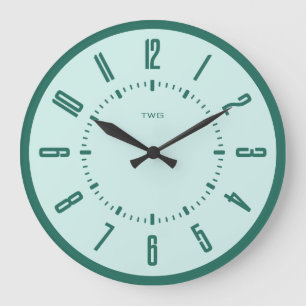 Personalisiert modern Minimalistisch Große Wanduhr