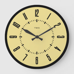 Personalisiert modern Minimalistisch Große Wanduhr