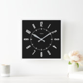 Personalisiert modern Minimalistisch Quadratische Wanduhr (Zuhause)
