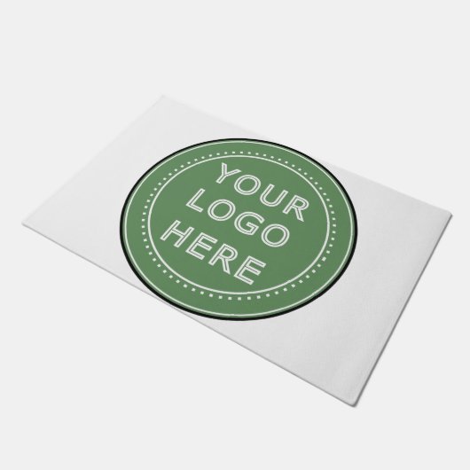 personalisiert modern, Minimalistisch und elegant Fußmatte (Schrägansicht)