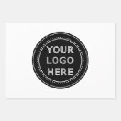 personalisiert modern, Minimalistisch und elegant Geschenkpapier Set (Vorderseite)