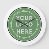 personalisiert modern, Minimalistisch und elegant Große Wanduhr (Vorderseite)