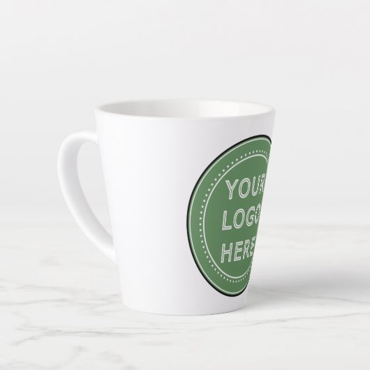 personalisiert modern, Minimalistisch und elegant Milchtasse (Linke Ecke)