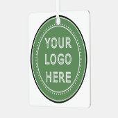 personalisiert modern, Minimalistisch und elegant Ornament Aus Metall (Vorderseite links)