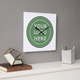 personalisiert modern, Minimalistisch und elegant Quadratische Wanduhr