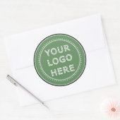 personalisiert modern, Minimalistisch und elegant Runder Aufkleber (Umschlag)