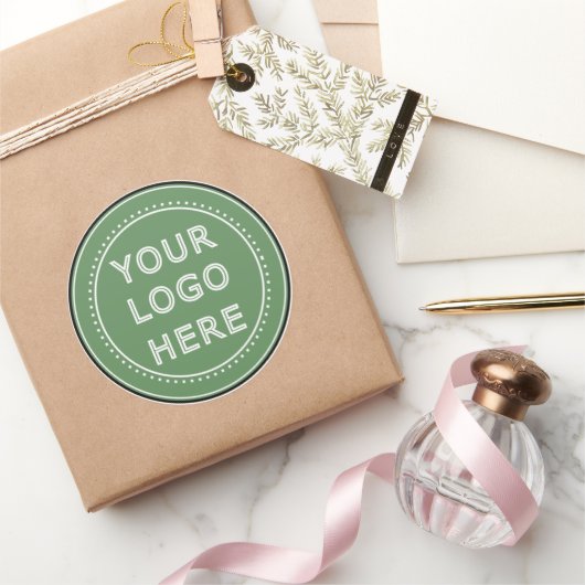 personalisiert modern, Minimalistisch und elegant Runder Aufkleber (Schenken)