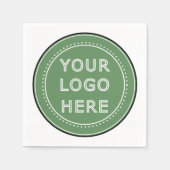 personalisiert modern, Minimalistisch und elegant Serviette (Vorderseite)