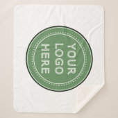 personalisiert modern, Minimalistisch und elegant Sherpadecke (Vorderseite)