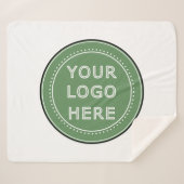 personalisiert modern, Minimalistisch und elegant Sherpadecke (Vorderseite (Horizontal))