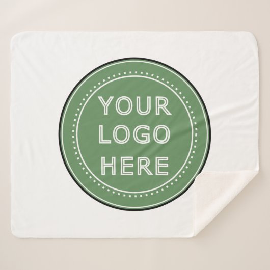 personalisiert modern, Minimalistisch und elegant Sherpadecke (Vorderseite (Horizontal))