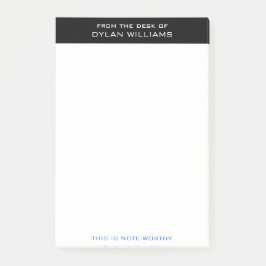 Personalisiert modern Minimalistisch vom Schreibti Post-it Klebezettel