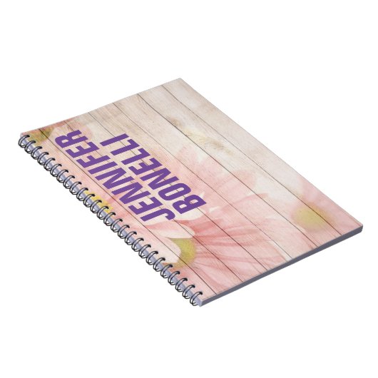 Personalisiert Modern Minimalistischer Fettdruck Notizblock (Rechte Seite)