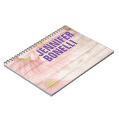 Personalisiert Modern Minimalistischer Fettdruck Notizblock (Linke Seite)