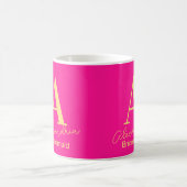 Personalisiert Modern Monogram Bridesmaid Kaffeetasse (Mittel)