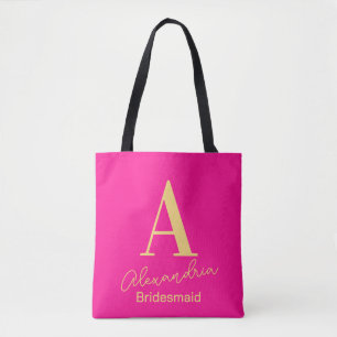 Personalisiert Modern Monogram Bridesmaid Tasche