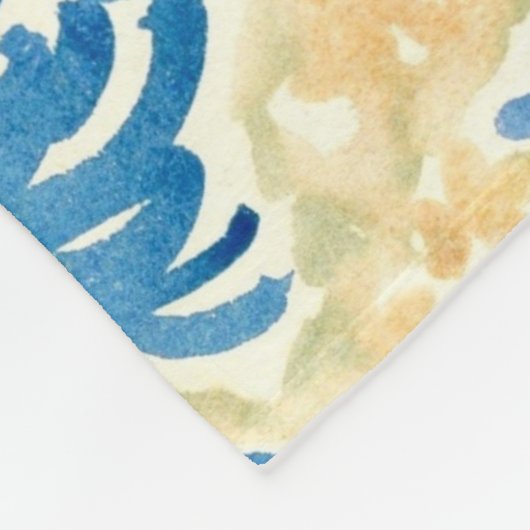 Personalisiert Modern Monogram Name Artist's Garde Fleecedecke (Ecke)