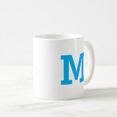 Personalisiert-Modern-Monogramm-Anfangsbuchstaben  Kaffeetasse (VorderseiteRechts)
