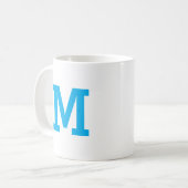 Personalisiert-Modern-Monogramm-Anfangsbuchstaben  Kaffeetasse (Vorderseite Links)